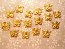 16 Brass Angel Charms 11mm