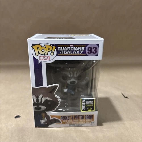Funko Pop! Vinyl: Marvel - Rocket Raccoon (w/ Baby Groot) - San Diego Comic Con