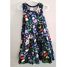 Hanna Andersson Twirl Power Tank Floral Dress Blue Multi Size 100cm 4