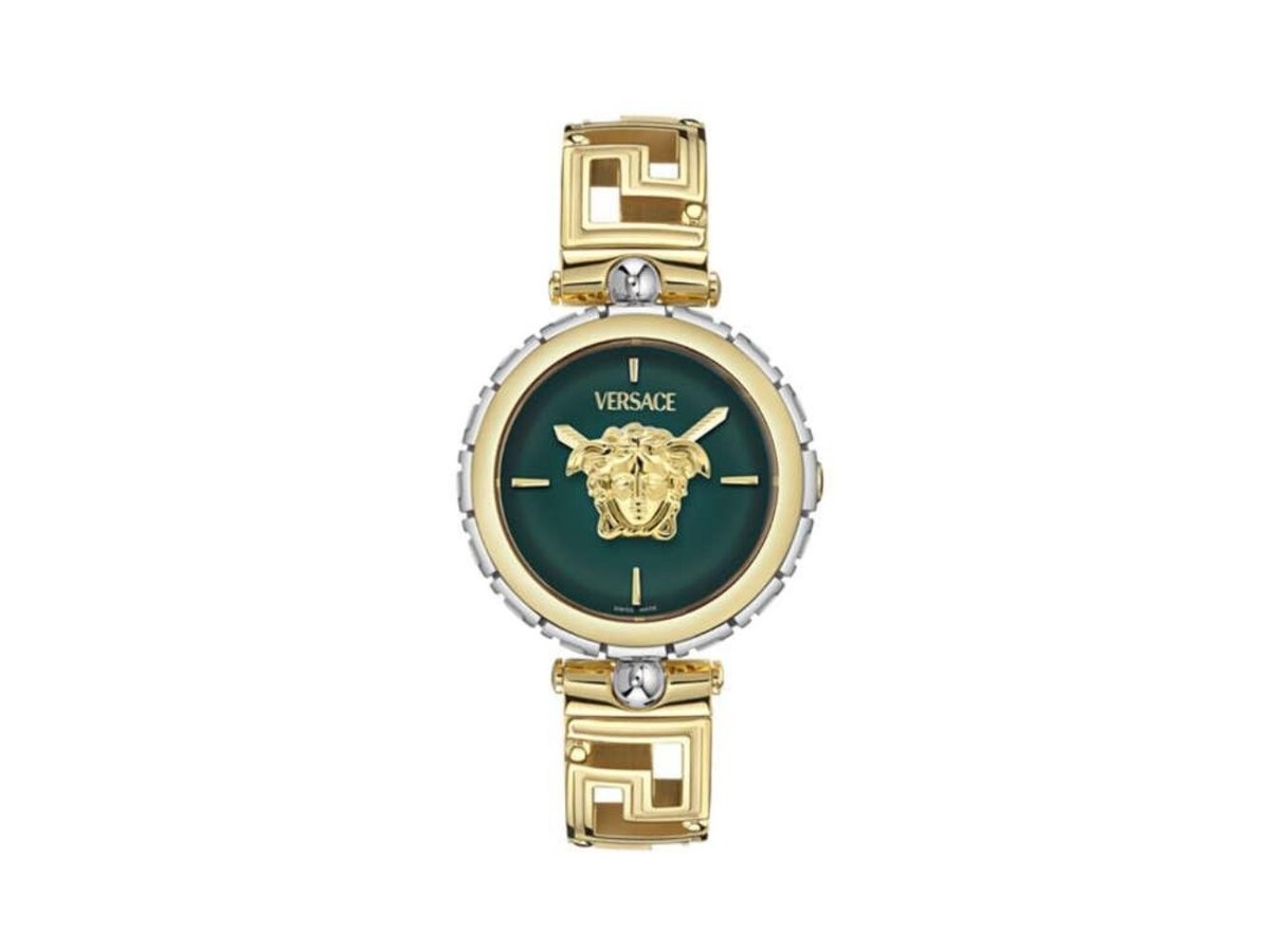 Versace Medusa Jewel VE0B00325 Women's Watch - Gold PVD, Green