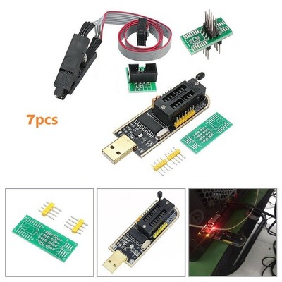 CH341A 24 25 Series EEPROM Flasher USB BIOS Programmer SOIC8 Clip On-Board Satz