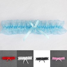 Wedding Lingerie for Women Lace Garter Belt Thigh Ring with Bowknot Leg Loop