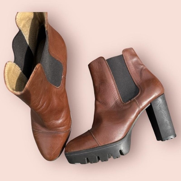 Women BAGATT Boots Brown Leather 40