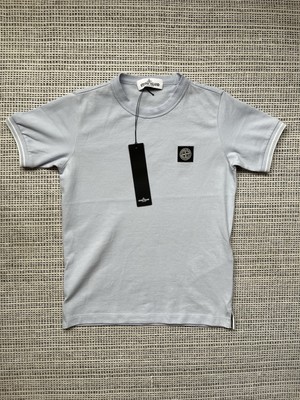 Stone Island Juniors Collarless Polo UK Years Lavender UK