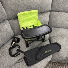 Summer Infant Pop 'N Sit Portable Booster Seat - Black/Green - Used