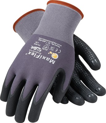 34-844/M MaxiFlex Endurance Knit Glove, Medium, Gray (Pack of 12)