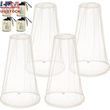 Mosquito Head Net 4 Pack Lightweight Nylon Bug Protection Outdoor Activities New