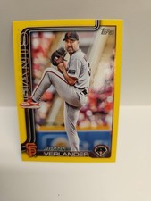 2025 Topps Update Series - Justin Verlander #US100 Yellow