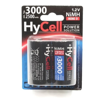 ANSMANN D, 2er Blister Akku (Mono, Typ 3000, 2500 mAh, 1,2 Volt, NiMH) #35880011