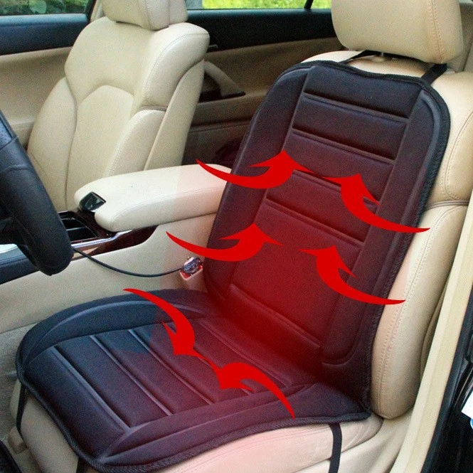 1x Universal 12V Car Seat Cover Heating Pad Cushion Cover Black Winter Warmer UK - Image 4 of 4