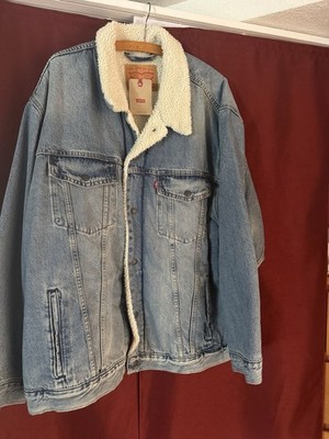 Levi's Herren Jacke, Größe XL Standard, Sherpa, Blau