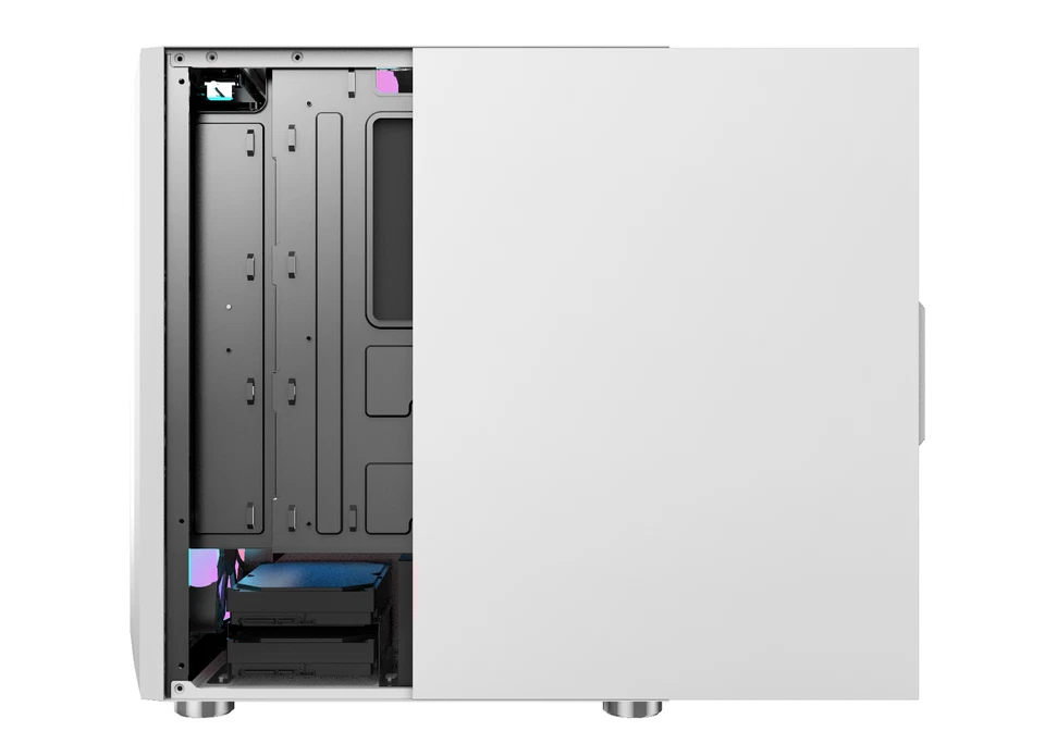 Midi Tower PC ATX Micro-ATX Mini-ITX Glas Gaming Gehäuse Gamer USB3.0 Honor Weiß - Bild 4 von 4