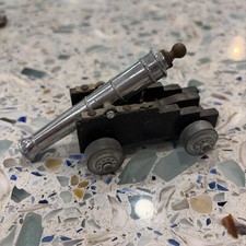 Miniature GT Military Cannon Model Home Decor Gun Cast Iron Metal Made in Italy