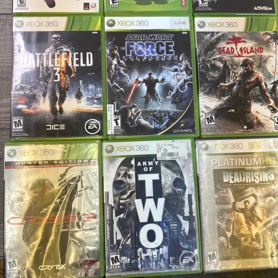 Xbox 360 Juego Mixto Lote De 10 Fable Deadrising Dead Island Star Wars Tony Hawk Foto 3 de 4