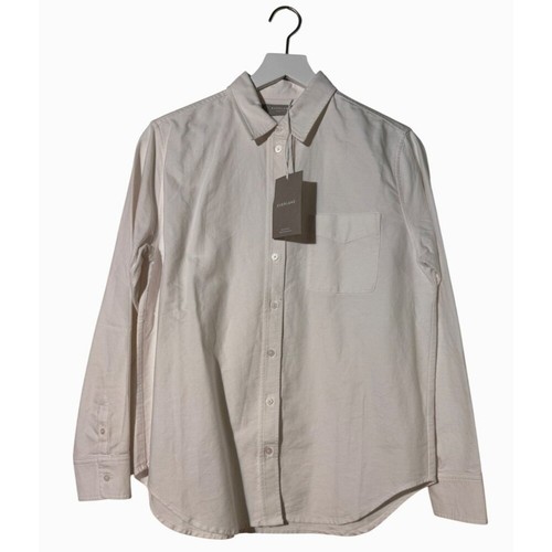 Everlane Womens Size 2 New Organic Cotton White Oxford Classic Button Down Top - Picture 2 of 9