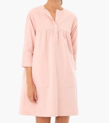 POMANDER PLACE Women's Linen Cotton Peach Fallon Mini Dress