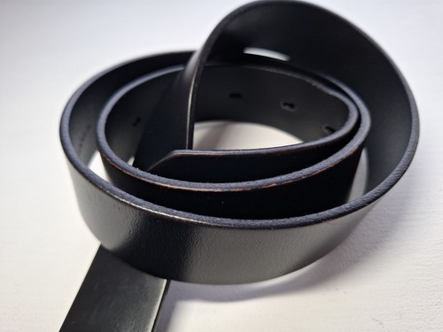 Cintura Volpi Concerie in vera pelle nera, Made in Italy. Taglia S - Foto 17 di 17