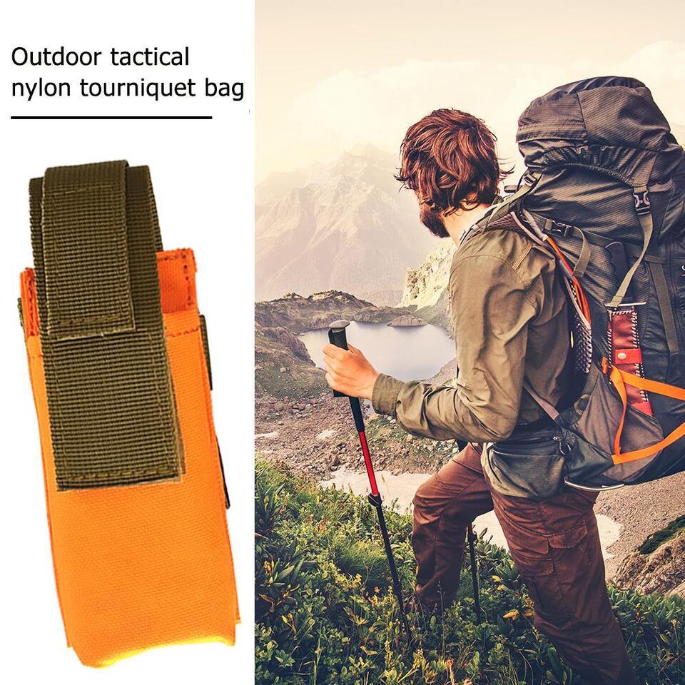 1pc Outdoor Nylon Tourniquet Storage Bag Carrier Package Portable EDC