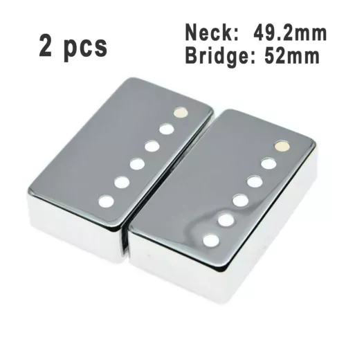 2 Guitar Humbucker Pickup Cover Neck Bridge 49.2 52mm for Gibson Les Paul Guitar
