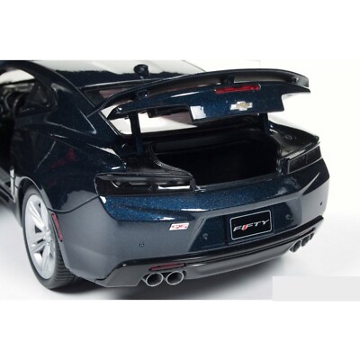 AutoWorld 1/18 2016 Chevrolet Camaro SS-50th Anniversary-Dark Blue
