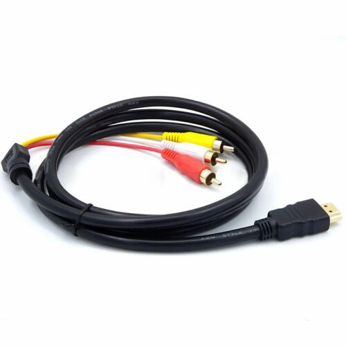 Cables y adaptadores de video HDMI con RCA macho para TV y Home Audio
