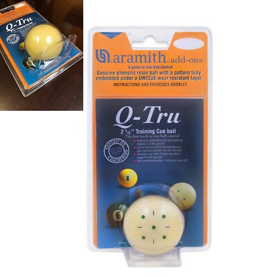 Aramith Q-Tru 2 1/4'' Training Pool Cue Ball 