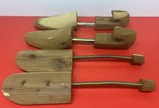 Adjustable Cedar Shoe Forms Size M Split Toe Shoe Shapers Stretchers Two Pairs