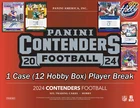 Caleb Williams CHI 2024 Panini CONTENDERS 1 Case (12 Hobby Box) Player Break #3