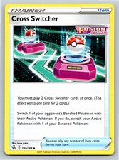 Cross Switcher 230/264 Uncommon Fusion Strike Pokemon Card - NM Near Mint