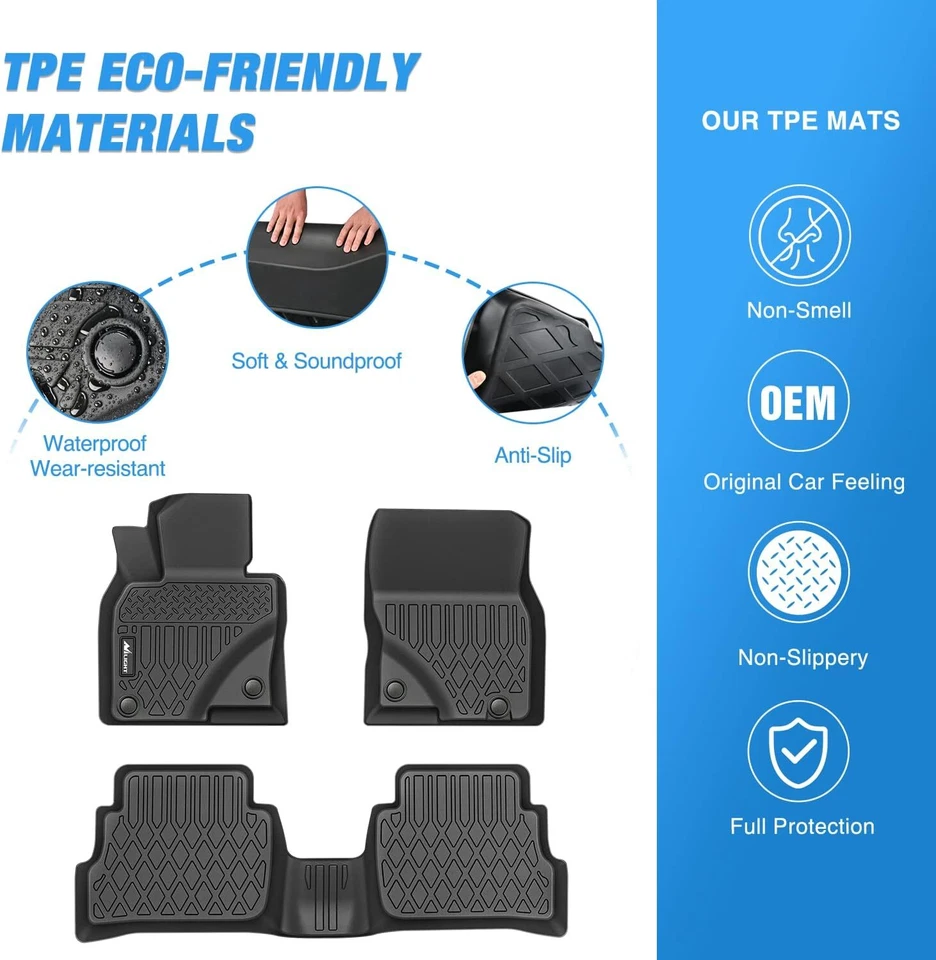 Nilight TPE Floor Mats for Mazda CX5 (CX-5) 2017-2025 Floor Liners - Imagem 3 de 4