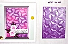 3D Embossing Folder Geometric Swirls New by Crafters Companion 5 x 7 Free Ship