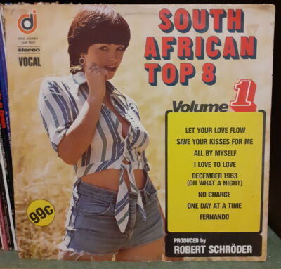 ROBERT SCHRÖDER SOUTH AFRICAN TOP 8 VOL 1 SPRINGBOK LP DISC JOCKEY 1976