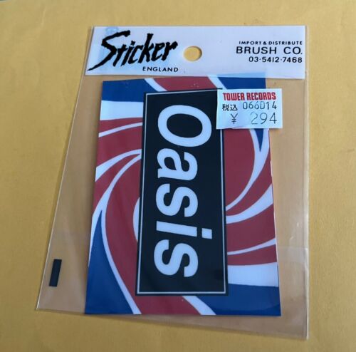 Music STICKER ENGLAND ~ OASIS Rock Band Japanese Release New - Picture 1 of 1