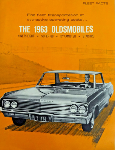 1963 Oldsmobile Fleet Facts Brochure Super 88 Dynamic Starfire Ninety-Eight