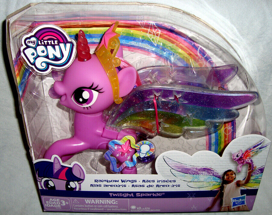 My Little Pony Rainbow Wings Twilight Sparkle -- Pony Figure with Lights  and Moving Wings - My Little Pony