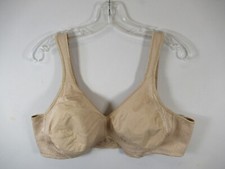 Playtex 18-Hour Seamless Smoothing Bra 44C Beige Wireless Comfort Strap 4049