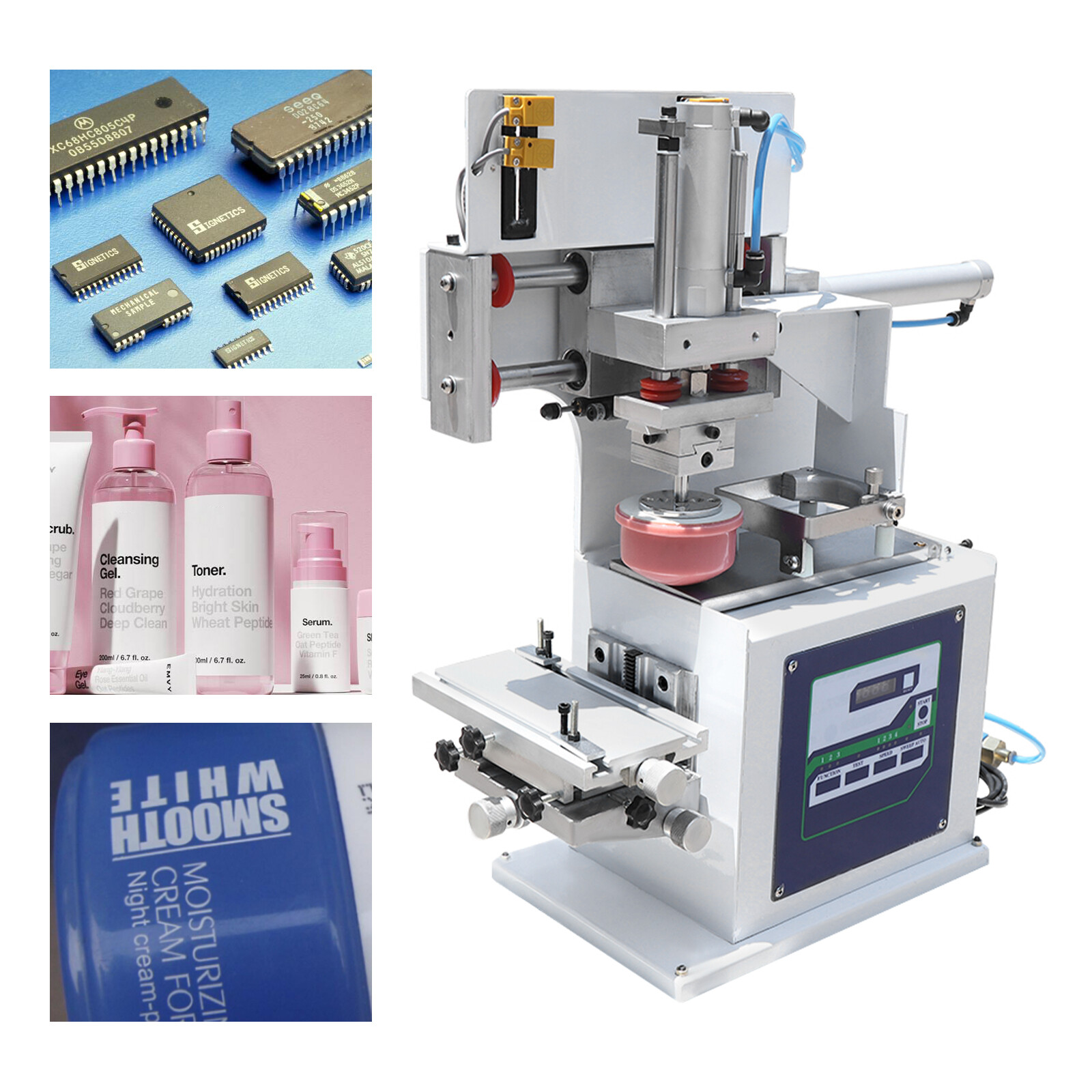 Pneumatic Pad Printing Stamping Embossing for Ceramics Cardboard Leather TOP!