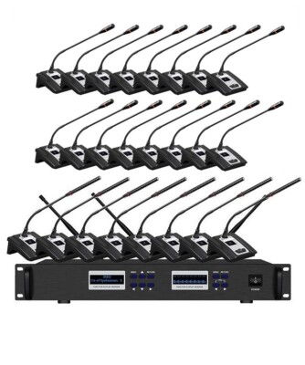Digital Discussion System Wireless Conference Microphone System 24 Delegate mic