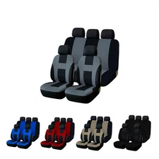 Car Seat Covers Full Set Front Back Breathable Protector Fors Car Truck Suv Van