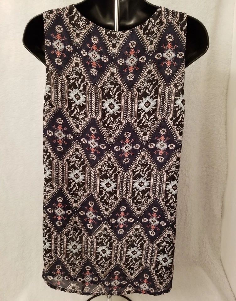 Camisa Top Blusa Mujer My Michelle Talla M Mediana Multicolor Floral Foto 4 de 4