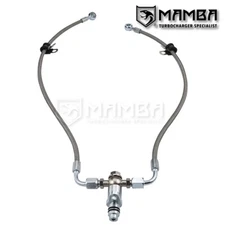 MAMBA PTFE Turbo Oil Feed Line Fits 12~13 BMW N63A V8 4.4L 550i X6 11427634679