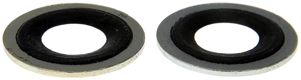 Metal/Rubber Drain Plug Gasket, Fits 1/2, M12, M12 So - Image 2 of 4