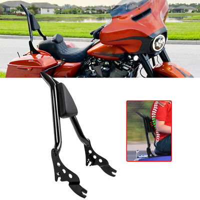 For Harley 09-up Road King Street Electra Glide 26'' Passenger Backrest Sissy Bar