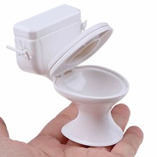 1:12 Water Closet PVC Toy Toilet Dollhouse Fu...