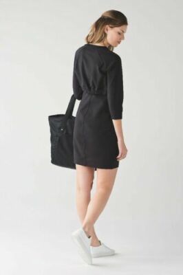 LULULEMON Black Rite Time mini Dress 3/4 Sleeve Size 4 LULU | eBay