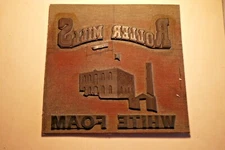 1960s Rubber Printing Letterpress Printer Block Print Cut ROLLER MILLS FLOUR