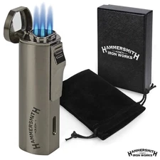 Hammersmith Andolini Triple-Flame Torch Lighter- Gunmetal