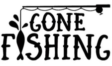 Gone Fishing Decal.