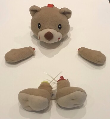Körperteile zur Herstellung eines 25 cm langen Teddybären.