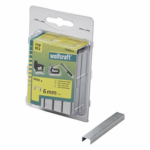 Punti Wolfcraft 7028000 Tipo 053 Acciaio Extra Duro per Fissaggio Legno